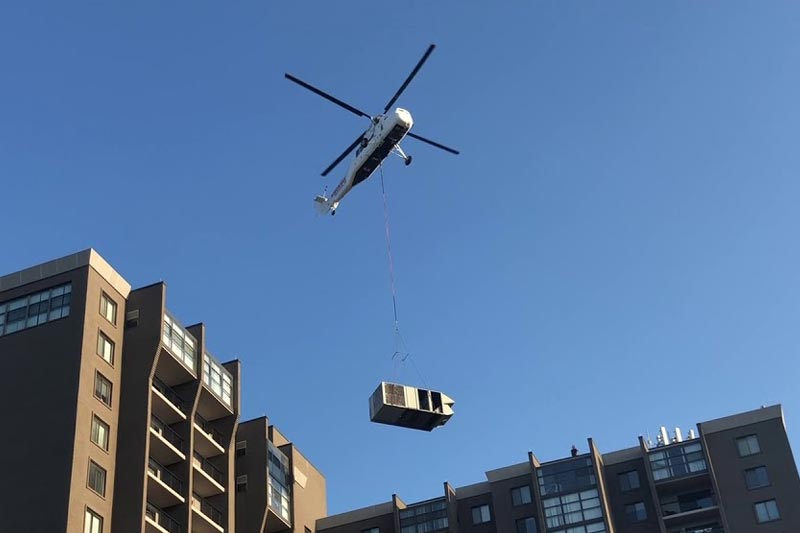 Helicopter HVAC Lift in Shreveport